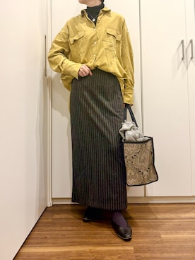 「アイテム（パンプス）」を使った、おけいさん（レディース・159cm）の秋コーディネート