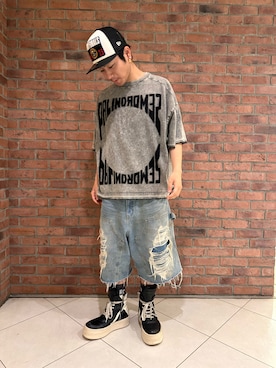 「DANKE SCHON（ダンケシェーン）のアイテム」を使った、クウガさん（メンズ・174cm）の夏コーディネート