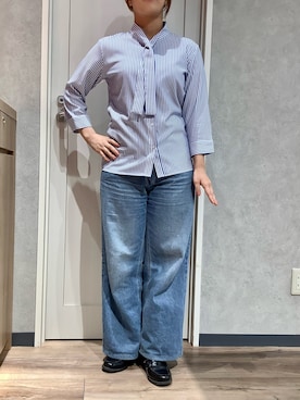 「東京シャツ」｜TOKYOSHIRTS札幌平岡店さん（レディース・154cm）の春コーディネート