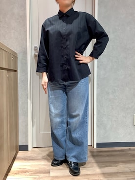 「東京シャツ」｜TOKYOSHIRTS札幌平岡店さん（レディース・154cm）の春コーディネート