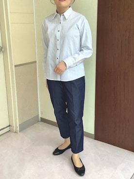 「TOKYO SHIRTS（トウキョウシャツ）のアイテム」を使った、TOKYOSHIRTS札幌平岡店さん（レディース・161cm）の春コーディネート