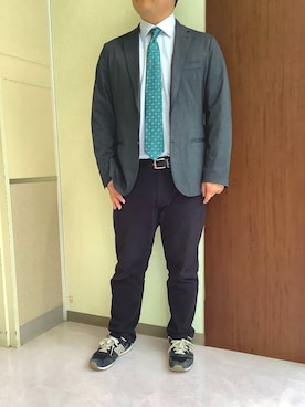 TOKYOSHIRTS札幌平岡店さん（メンズ・169cm）の冬コーディネート