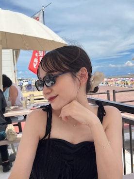 「黒コーデ」｜TIJN さん（レディース・160cm）の夏コーディネート