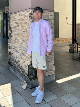 「GAP（ギャップ）のアイテム」を使った、Takashi Satoさん（メンズ・177cm）の春コーディネート