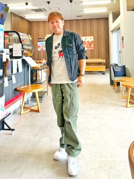 「GAP（ギャップ）のアイテム（パンツ）」を使った、Takashi Satoさん（メンズ・177cm）の秋コーディネート