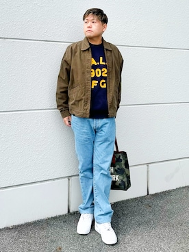 「BAYFLOW（ベイフロー）のアイテム」を使った、Takashi Satoさん（メンズ・177cm）の春コーディネート