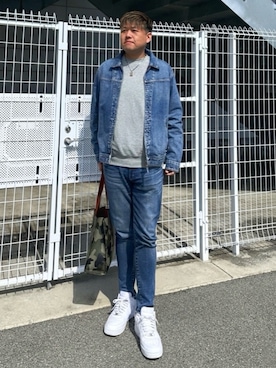 「AZUL（アズール）のアイテム」を使った、Takashi Satoさん（メンズ・177cm）の春コーディネート