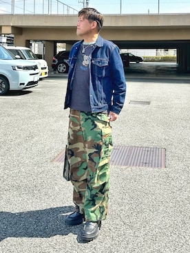 「Levi's（リーバイス）のアイテム（ジャケット/アウター）」を使った、Takashi Satoさん（メンズ・177cm）の春コーディネート