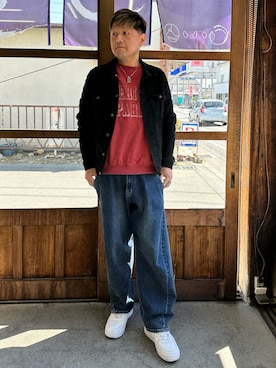 「BAYFLOW（ベイフロー）のアイテム」を使った、Takashi Satoさん（メンズ・177cm）の春コーディネート