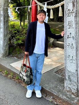 「COACH（コーチ）のアイテム（バッグ）」を使った、Takashi Satoさん（メンズ・177cm）の春コーディネート