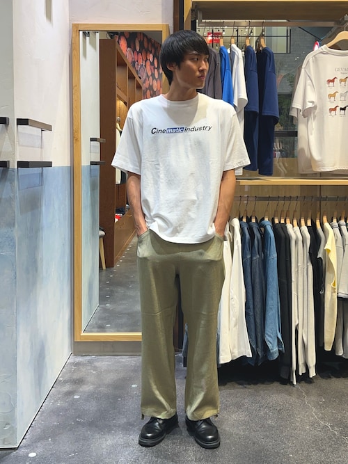 【ユニセックス】フロストモーションロゴプリント半袖Tee