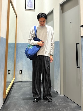 「アイテム（スウェット）」を使った、yoshimitsu6さん（メンズ・181cm）の秋コーディネート