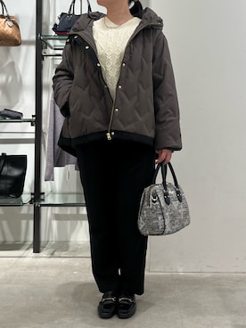 「アイテム（ダウンジャケット/コート）」を使った、nishishi78さん（レディース・156cm）の秋コーディネート