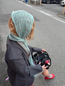 「アイテム（サロペット/オーバーオール）」を使った、朝日asahiさん（レディース・163cm）の秋コーディネート