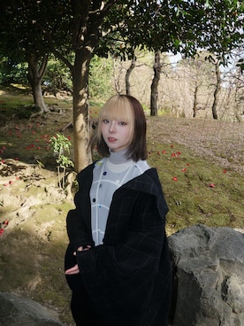 「PLEATS PLEASE（プリーツプリーズ）のアイテム」を使った、朝日asahiさん（レディース・163cm）の春コーディネート