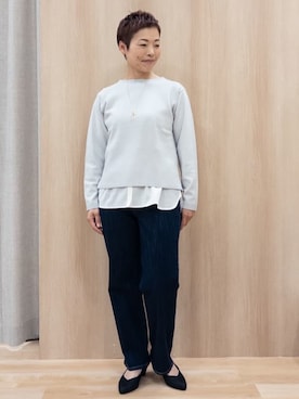 「grove（グローブ）のアイテム（パンツ）」を使った、rk03170613さん（レディース・161cm）の冬コーディネート