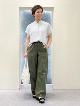 「Lee（リー）のアイテム（その他パンツ）」を使った、rk03170613さん（レディース・161cm）の春コーディネート