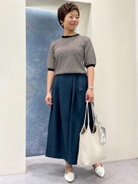 「アイテム（その他シューズ、ホワイト系）」を使った、rk03170613さん（レディース・161cm）の夏コーディネート
