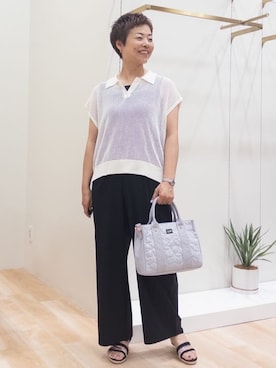 「sanrio（サンリオ）のアイテム」を使った、rk03170613さん（レディース・161cm）の夏コーディネート