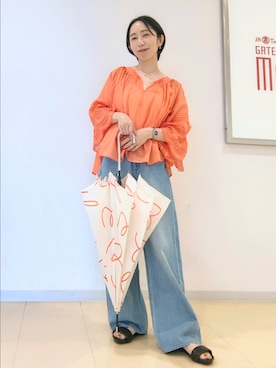 「PLAKTON（プラクトン）のアイテム」を使った、oobaooさん（レディース・152cm）の夏コーディネート