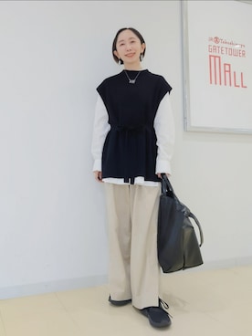 oobaooさん（骨格ナチュラル・レディース・152cm）の秋コーディネート