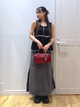 「アイテム（タンクトップ）」を使った、yuriiさん（レディース・155cm・10代）の夏コーディネート