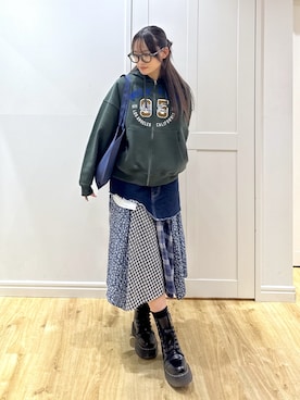 「MILKFED.（ミルクフェド）のアイテム」を使った、yuriiさん（レディース・156cm）の夏コーディネート