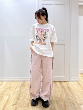 「MILKFED.（ミルクフェド）のアイテム」を使った、yuriiさん（レディース・156cm）の夏コーディネート