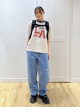 「MILKFED.（ミルクフェド）のアイテム」を使った、yuriiさん（レディース・156cm）の夏コーディネート