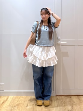 「アイテム（スカート）」を使った、yuriiさん（レディース・155cm・10代）の夏コーディネート
