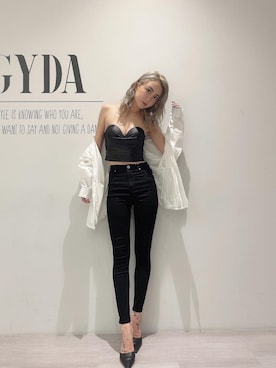 「アイテム（キャミソール、ブラック系）」を使った、yumikoさん（レディース・170cm）の秋コーディネート