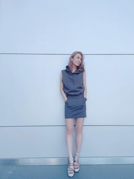 「GYDA（ジェイダ）のアイテム」を使った、yumikoさん（レディース・170cm）の夏コーディネート