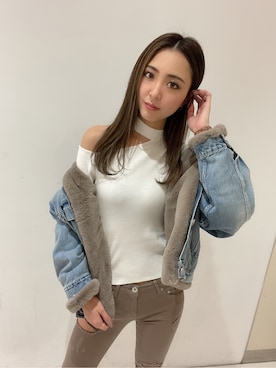 「GYDA（ジェイダ）のアイテム（ジャケット/アウター）」を使った、yumikoさん（レディース・170cm）の秋コーディネート