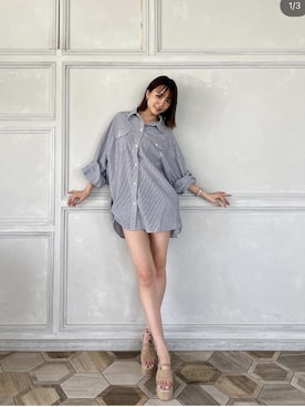 「アイテム（サンダル）」を使った、yumikoさん（レディース・170cm）の春コーディネート