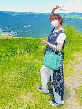 「カコバッグ」｜marian *さん（レディース・157cm）の夏コーディネート