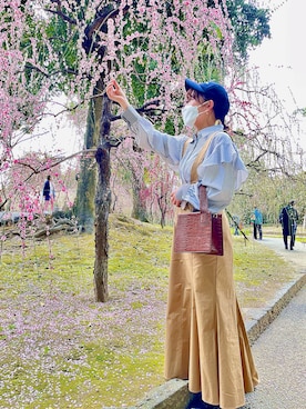 「CAPRICIEUX LE'MAGE（カプリシューレマージュ）のアイテム（サロペット/オーバーオール）」を使った、marian *さん（レディース・156cm）の春コーディネート