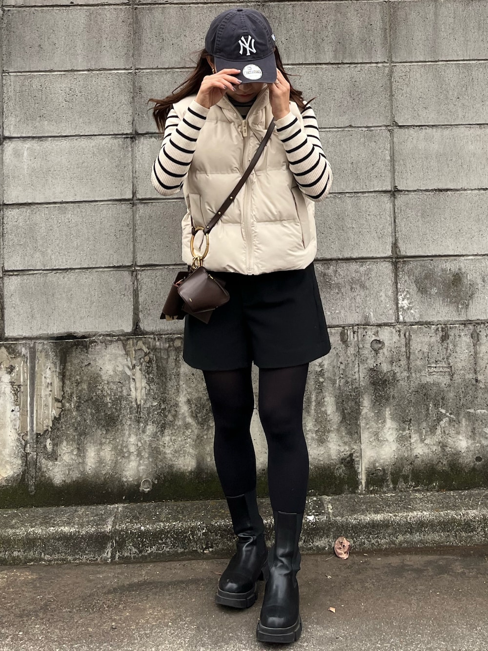 ZARA ダウンベスト クリーム色 XS U｜ZARAのダウンベストを使った 