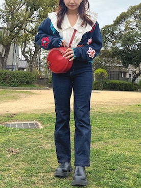 「HERZ（ヘルツ）のアイテム」を使った、Uさん（レディース・155cm）の春コーディネート