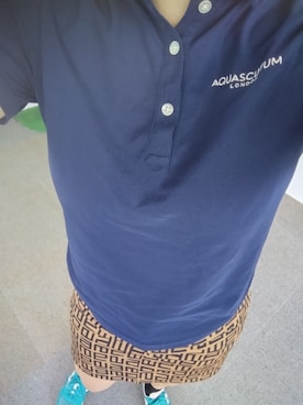 「アイテム（ポロシャツ）」を使った、momono1020さん（レディース・156cm）の冬コーディネート