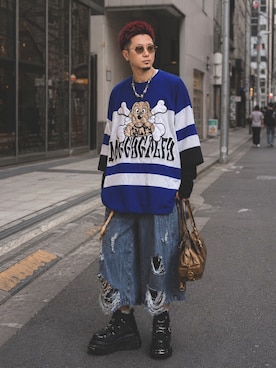 「COACH（コーチ）のアイテム」を使った、WATASABUさん（メンズ・165cm）の夏コーディネート