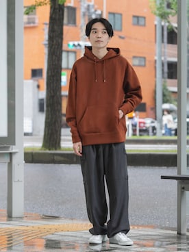 「URBAN RESEARCH（アーバンリサーチ）のアイテム（パーカー）」を使った、バンドウさん（メンズ・173cm）の秋コーディネート