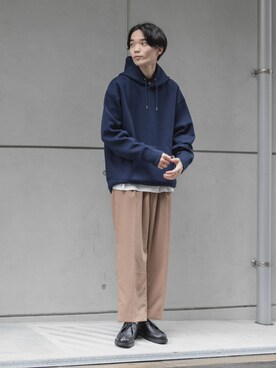 「URBAN RESEARCH（アーバンリサーチ）のアイテム（パーカー）」を使った、バンドウさん（メンズ・173cm）の秋コーディネート