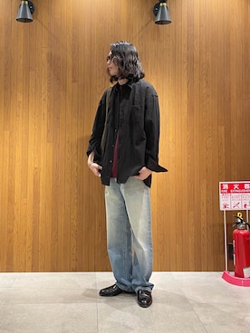 「アイテム（Tシャツ/カットソー）」を使った、バンドウさん（メンズ・173cm）の秋コーディネート