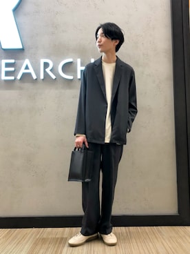「秋トレンド2021」｜「アイテム（その他アウター）」を使った、バンドウさん（メンズ・173cm）の秋コーディネート