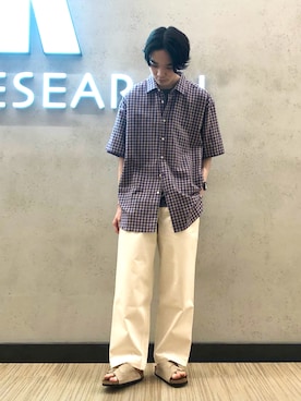 「Scye（サイ）のアイテム」を使った、バンドウさん（メンズ・173cm）の夏コーディネート