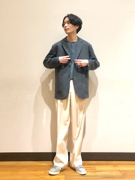 「Wrangler」｜「アイテム（その他アウター）」を使った、バンドウさん（メンズ・173cm）の春コーディネート