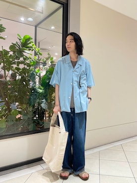 「URBAN RESEARCH（アーバンリサーチ）のアイテム（バッグ）」を使った、バンドウさん（メンズ・173cm）の夏コーディネート