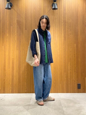 「URBAN RESEARCH（アーバンリサーチ）のアイテム（バッグ）」を使った、バンドウさん（メンズ・173cm）の夏コーディネート
