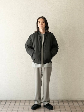 「URBAN RESEARCH Sonny Label（アーバンリサーチサニーレーベル）のヘビーウェイトコットンベーシックスウェット（スウェット）」を使った、バンドウさん（メンズ・173cm）の秋コーディネート
