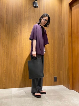 「XOLO（ショロ）のアイテム」を使った、バンドウさん（メンズ・173cm）の夏コーディネート